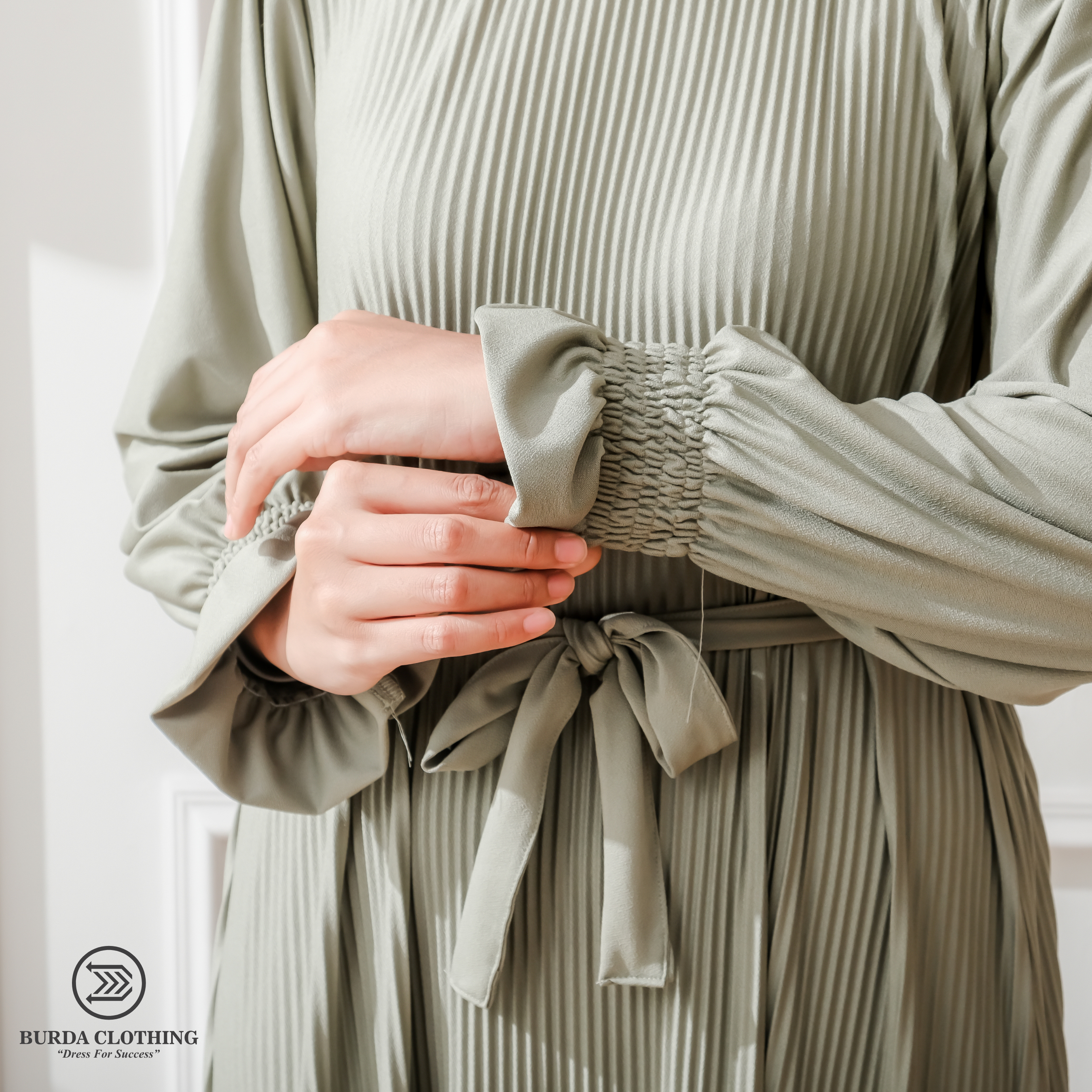 Women's Plain Dress Green by Burdaclothing