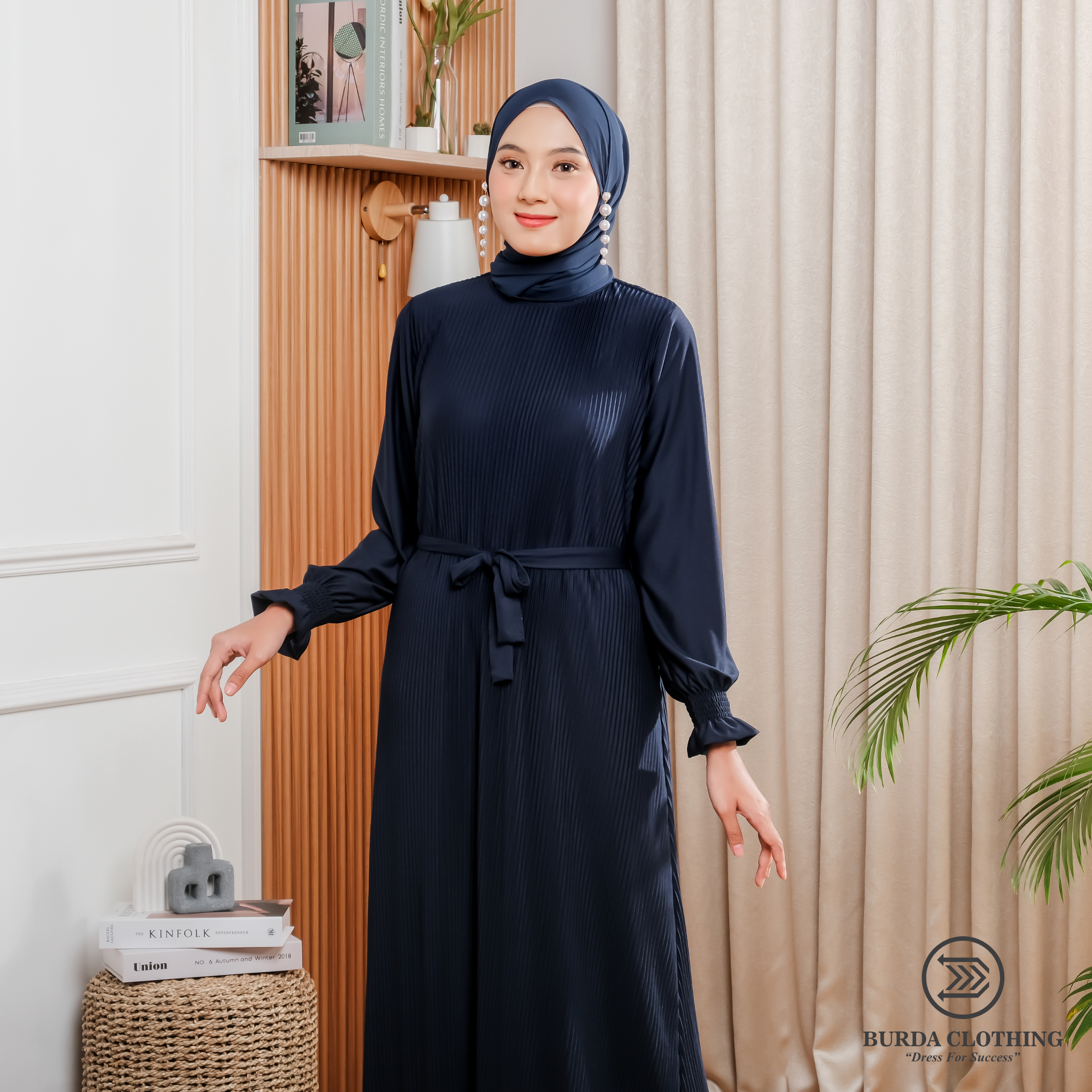 Women's Plain Dress Navy by Burdaclothing