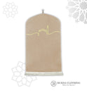 Woven Chennile Prayer Rug Beige by Burdaclothing