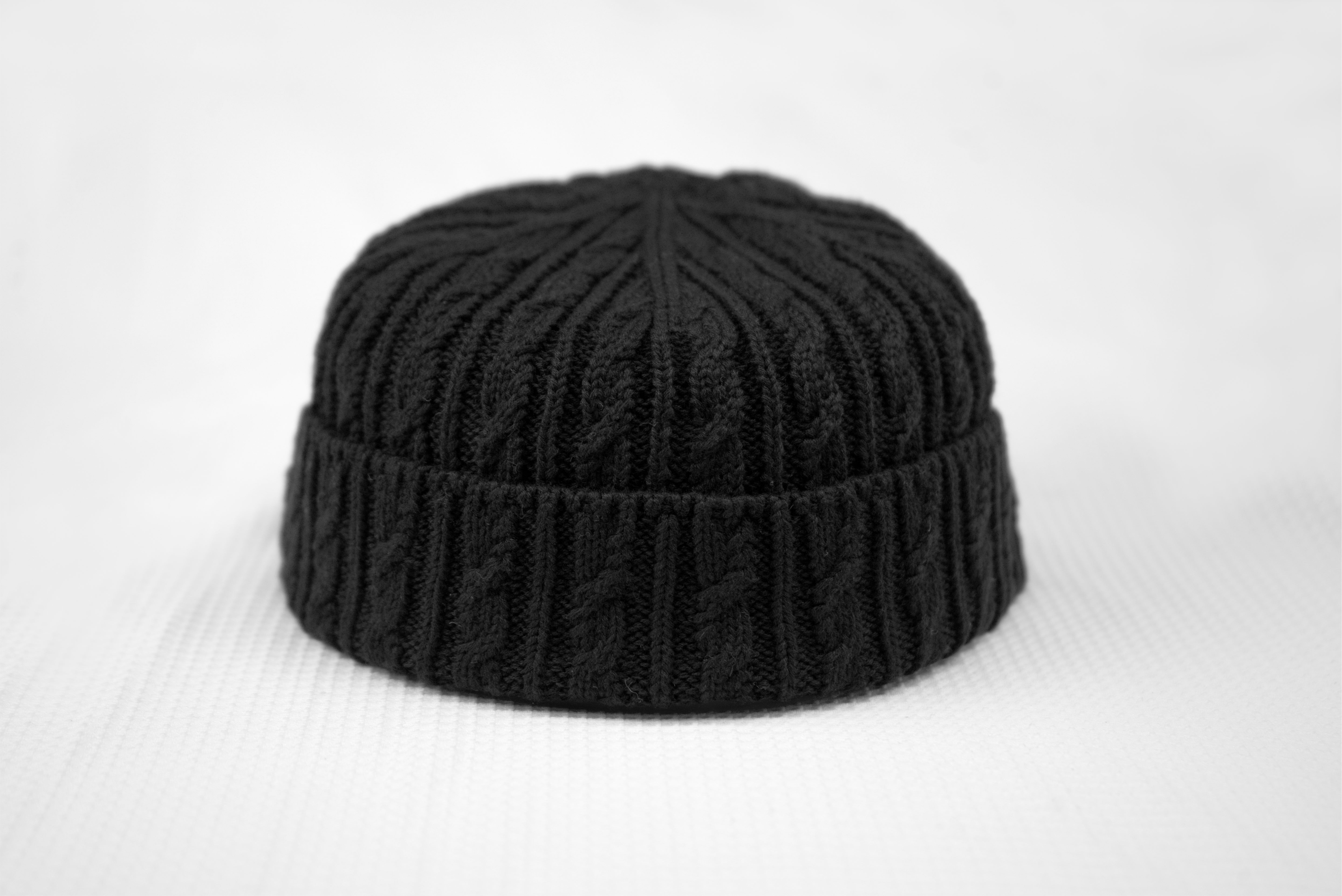 Folded Cable Design Beanie