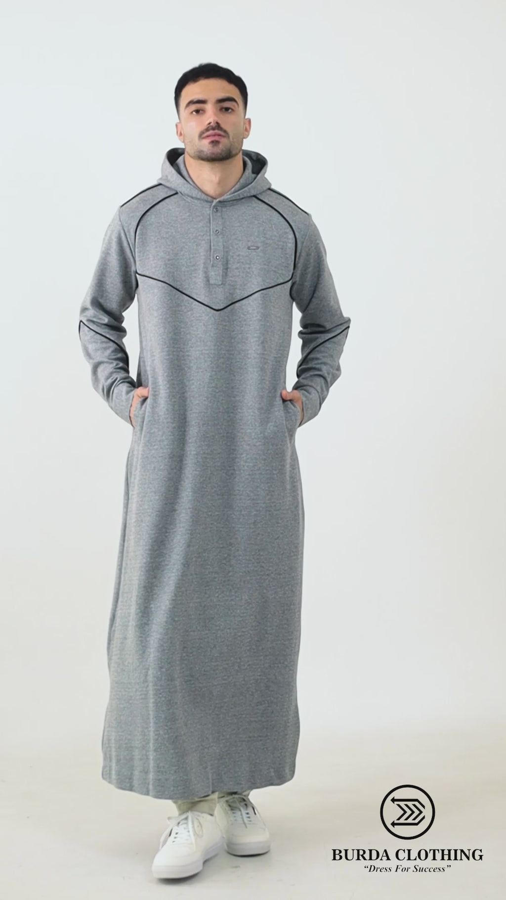Tech Thobe 321 Gray – Burdaclothing