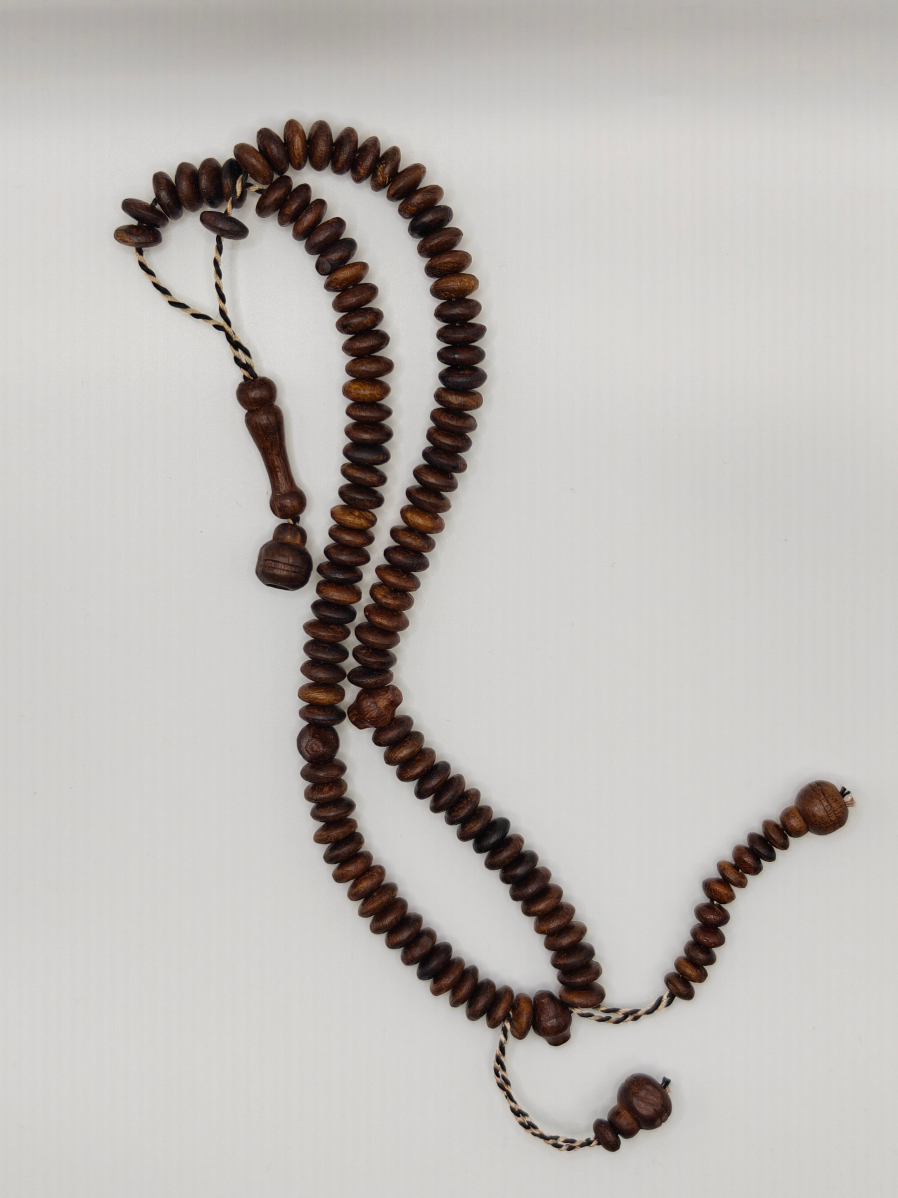 Islamic Tasbih Wooden 99 Count Polished Prayer Beads