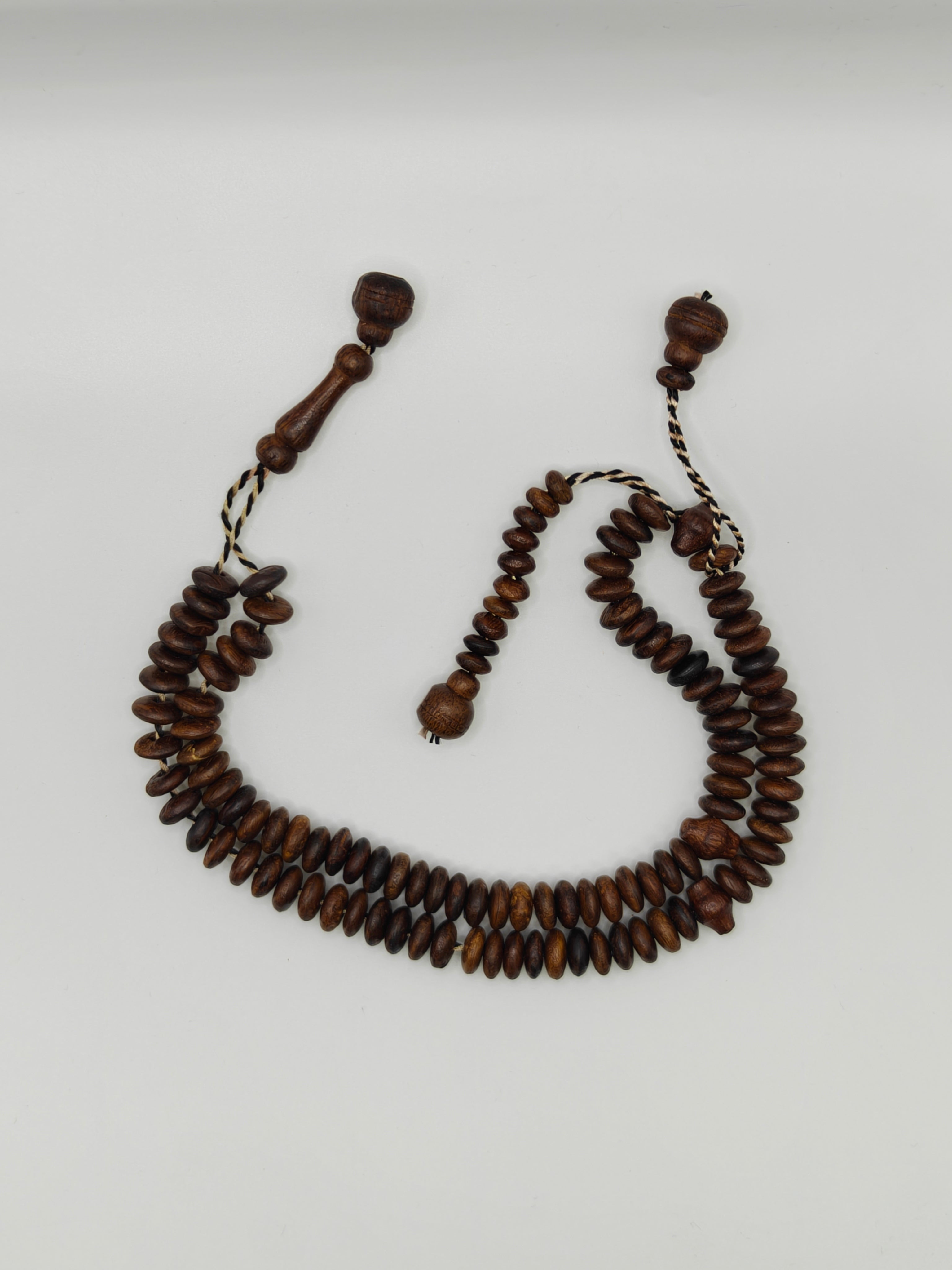 Islamic Tasbih Wooden 99 Count Polished Prayer Beads