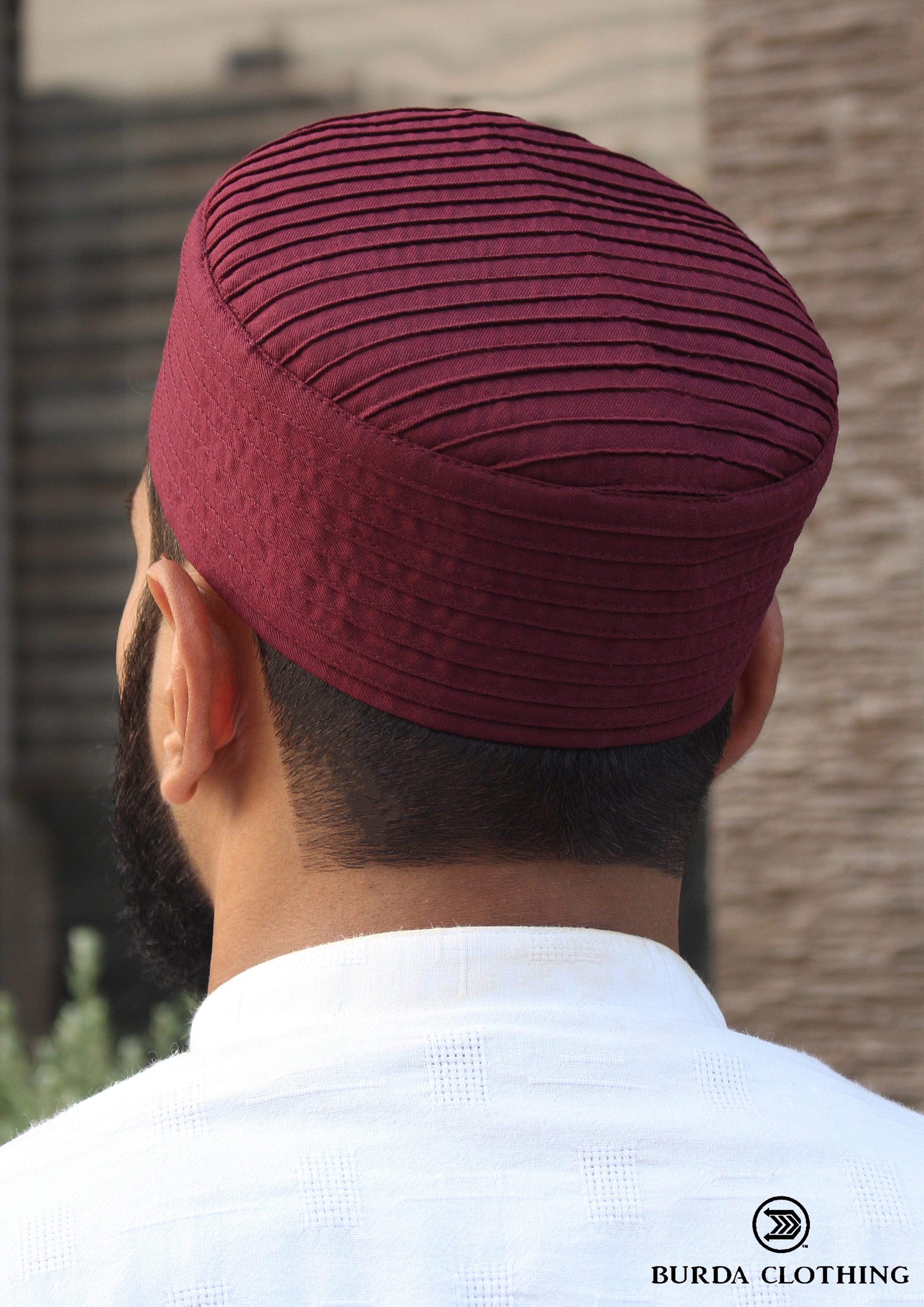 burdaclothing 21 / Maroon Kufi P001