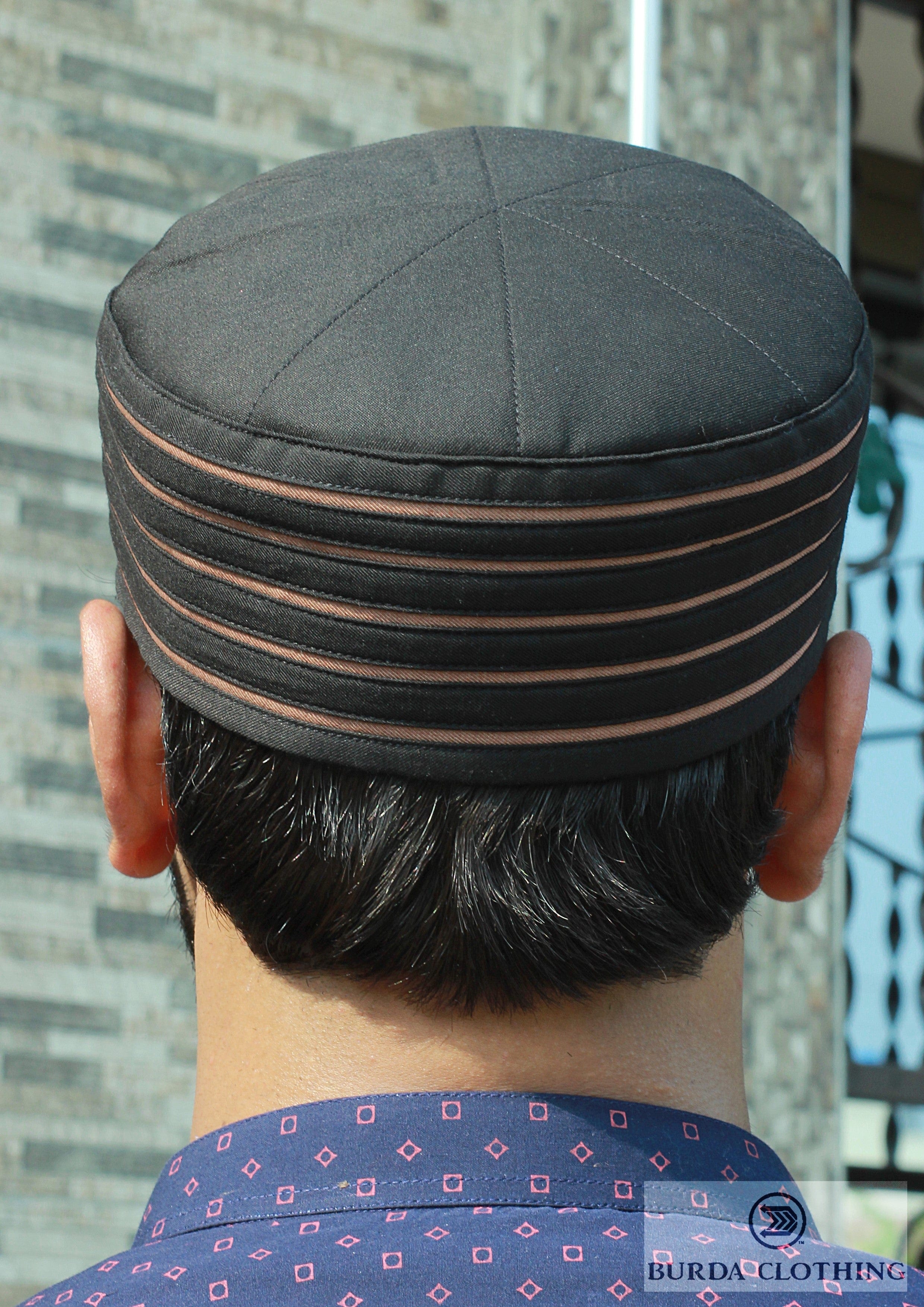 Burdaclothing 21 XS / BLACK & GOLD Kufi S015