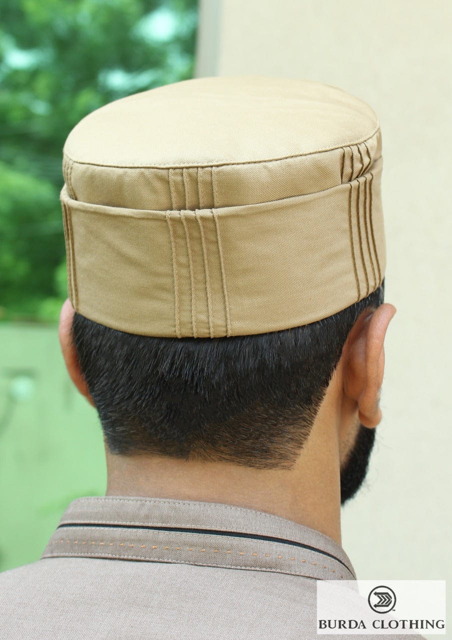 burdaclothing 21 XS Gold Folded Kufi