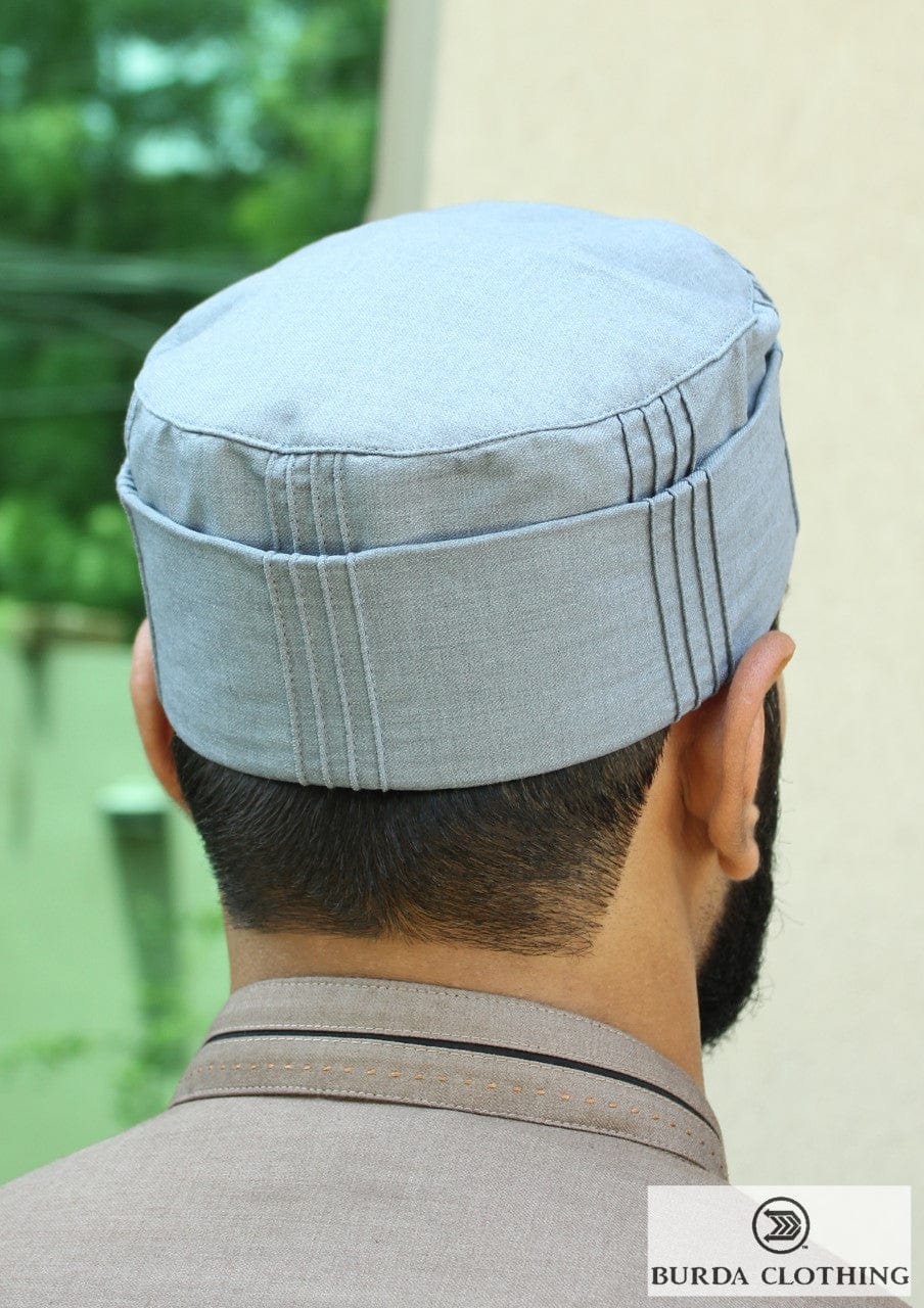 Burdaclothing 21 XS Light Gray Folded Kufi