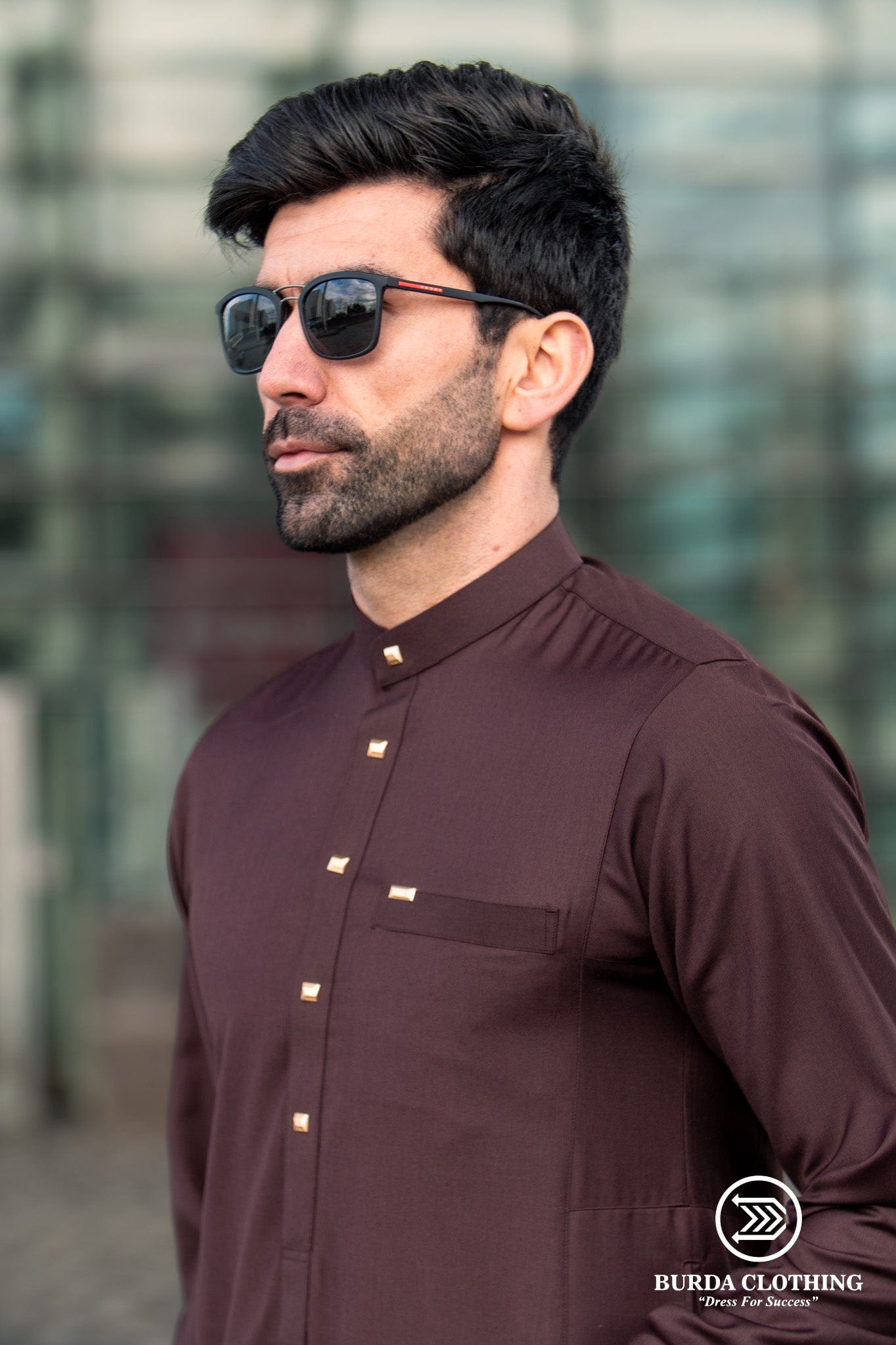 Burdaclothing 50L Adult Thobe 509 Maroon  ( FATHER & SON)