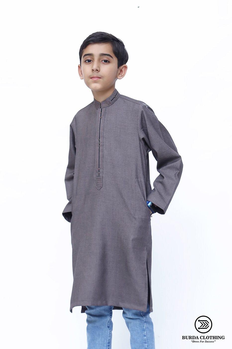Burdaclothing 6 Year Kids Timberwolf Premium Kurta