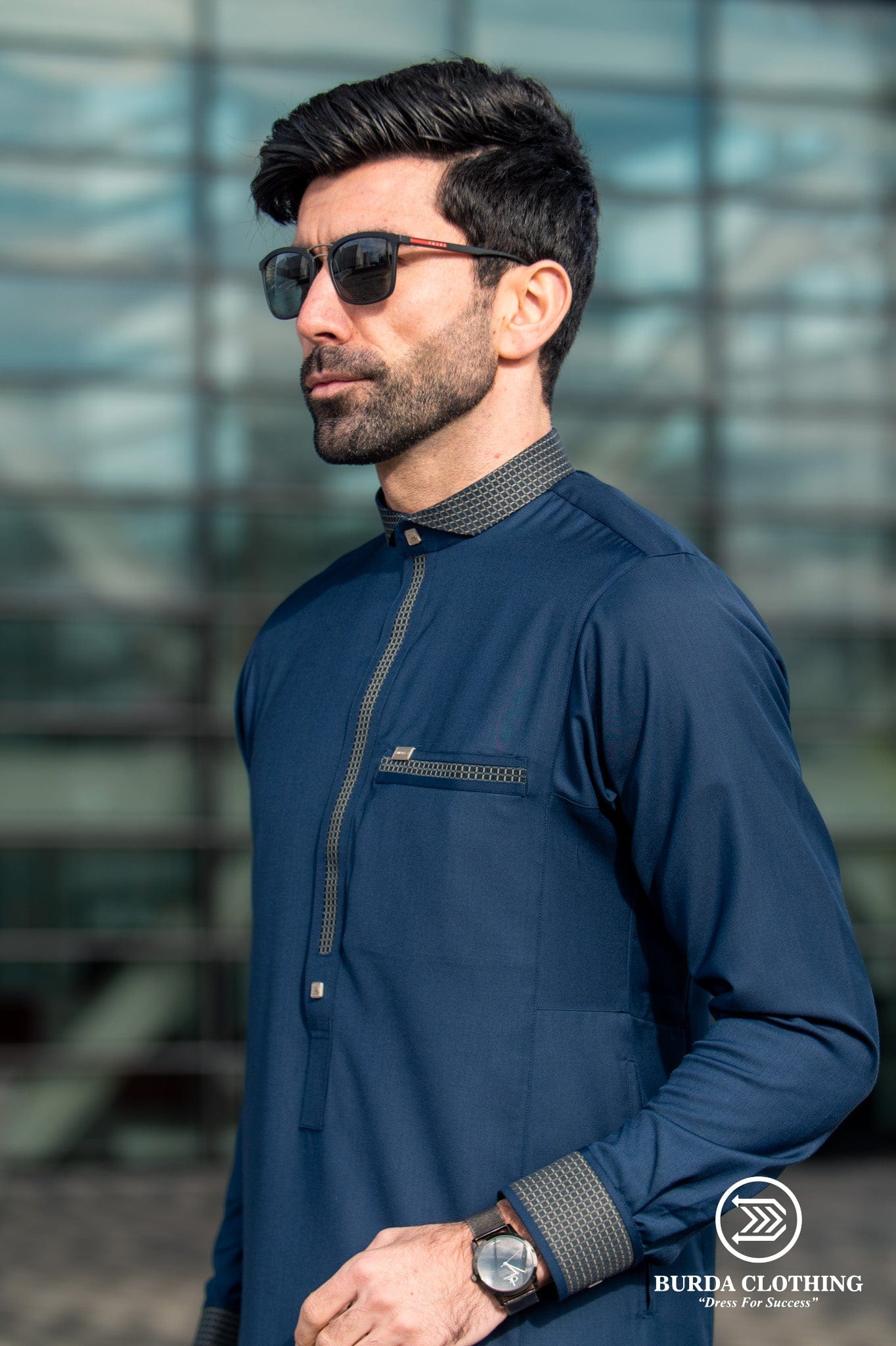 Burdaclothing Adult Premium Thobe 504 Blue