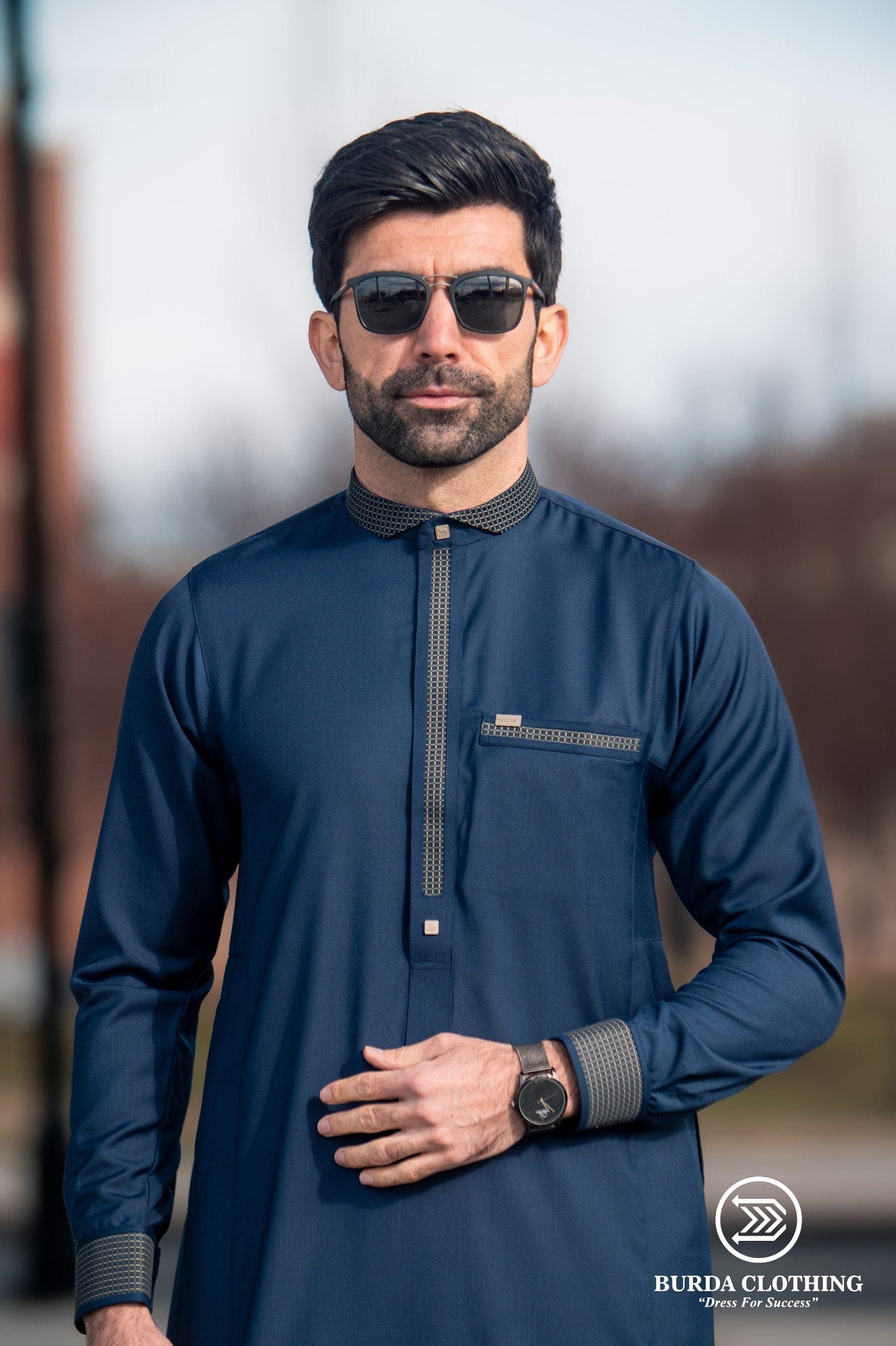 Burdaclothing Adult Premium Thobe 504 Blue