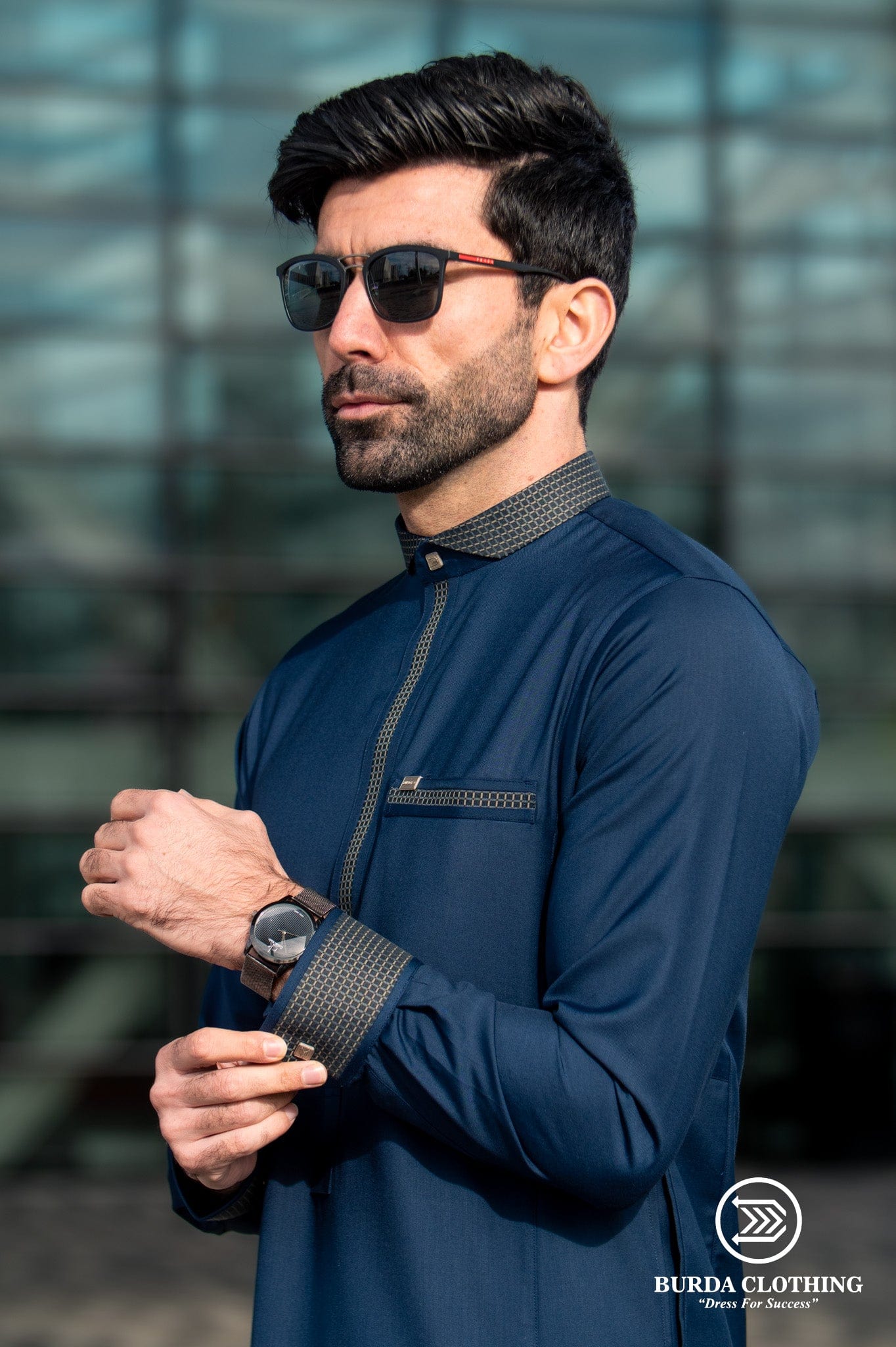 Burdaclothing Adult Premium Thobe 504 Blue