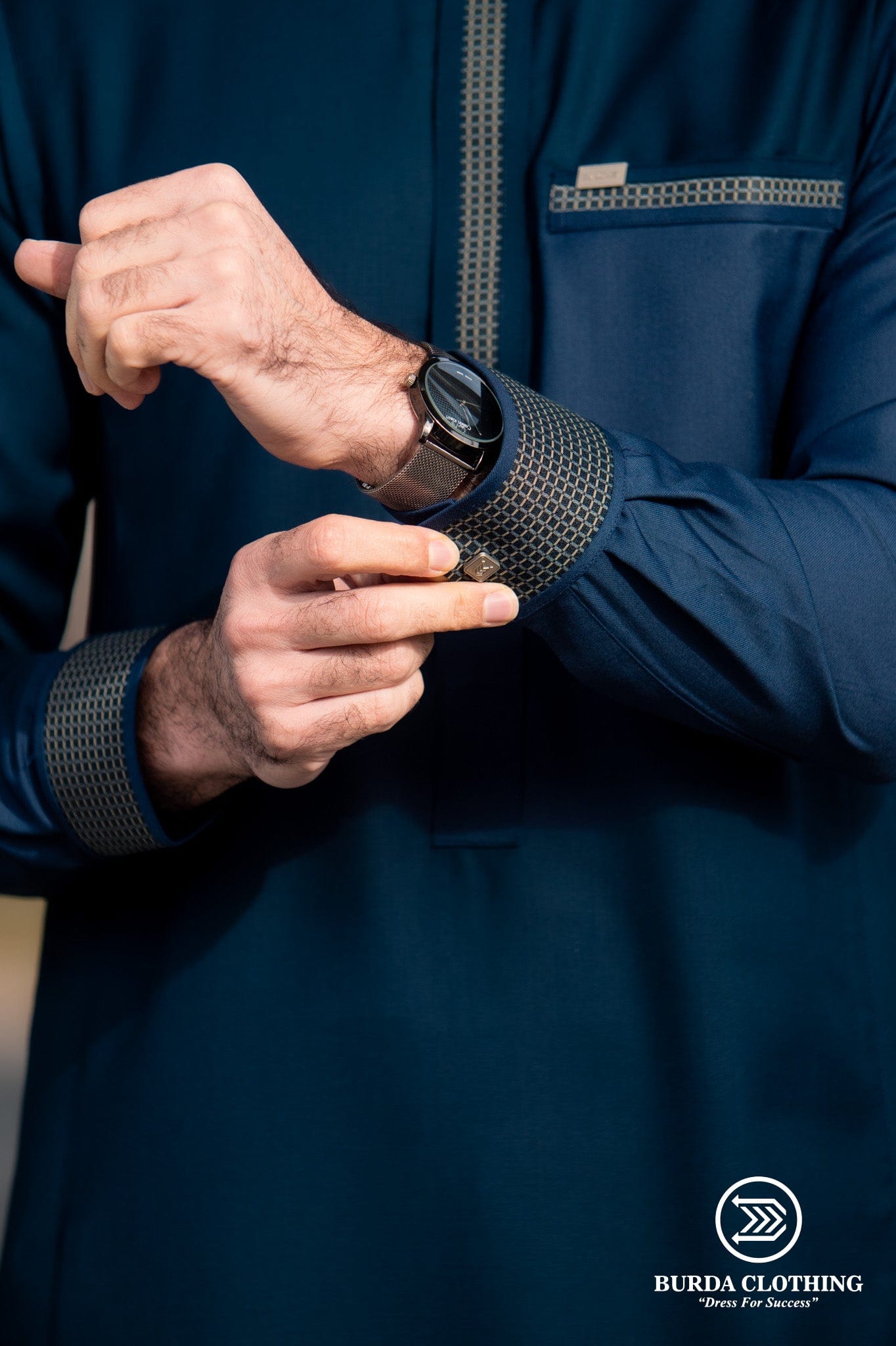 Burdaclothing Adult Premium Thobe 504 Blue