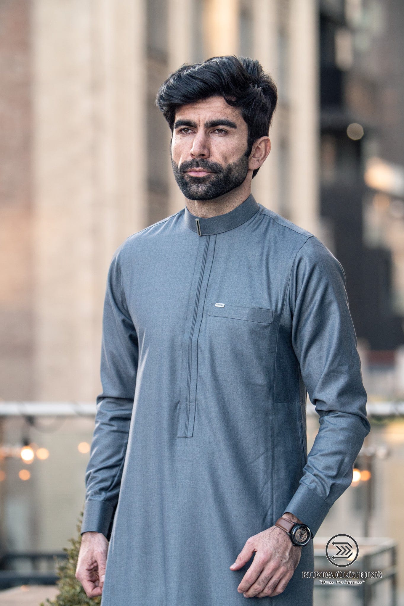 Burdaclothing Adult Premium Thobe 507 Gray