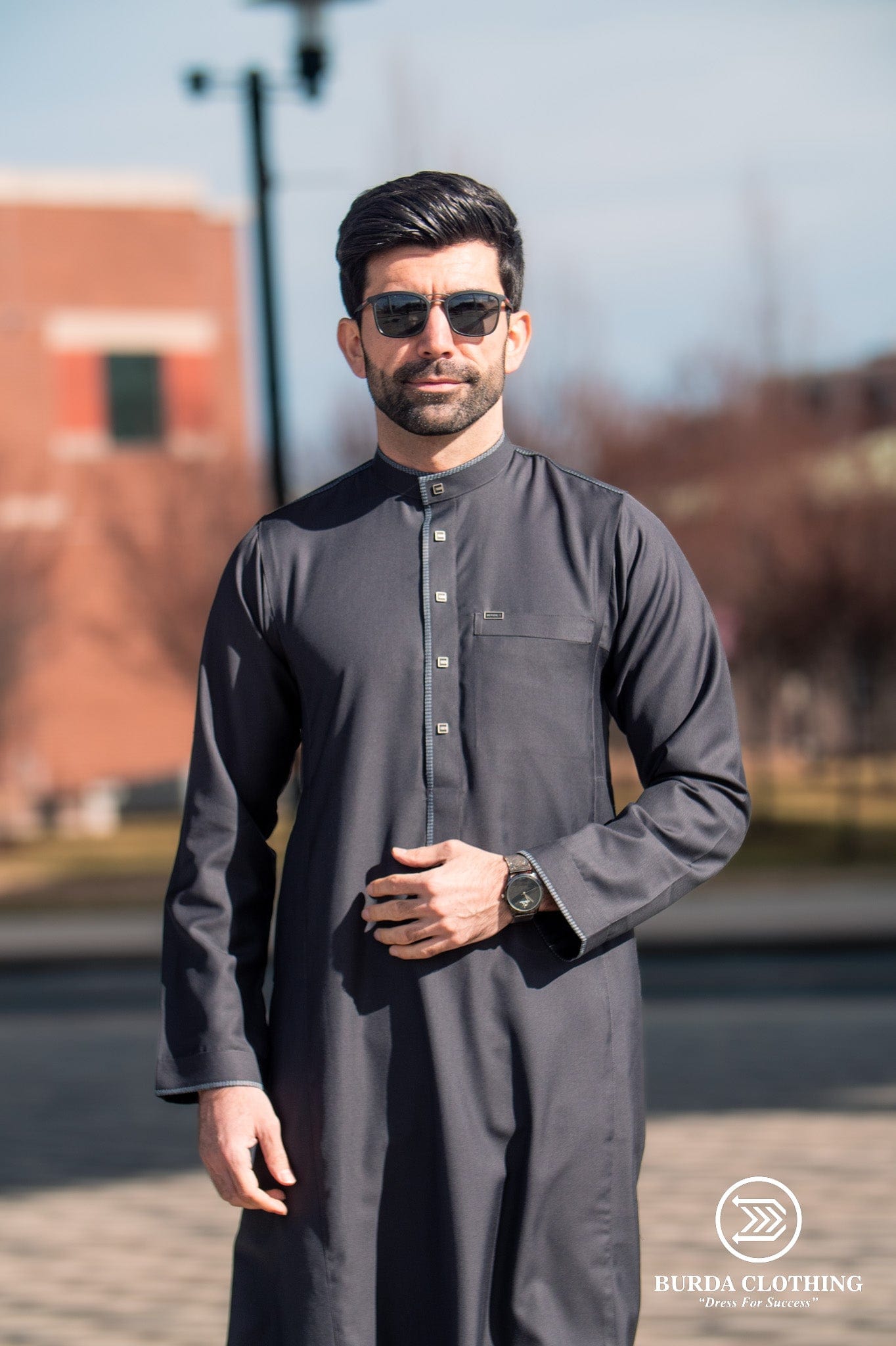 Burdaclothing Adult Thobe 501 GRAY