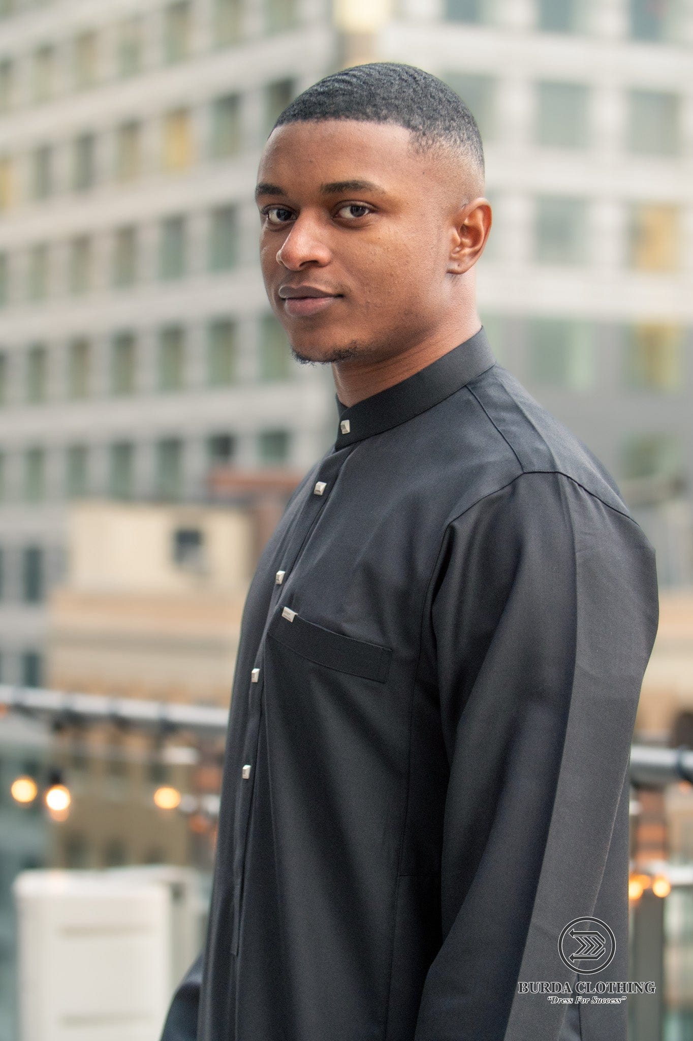 Burdaclothing Adult Thobe 509 BLACK  ( FATHER & SON)