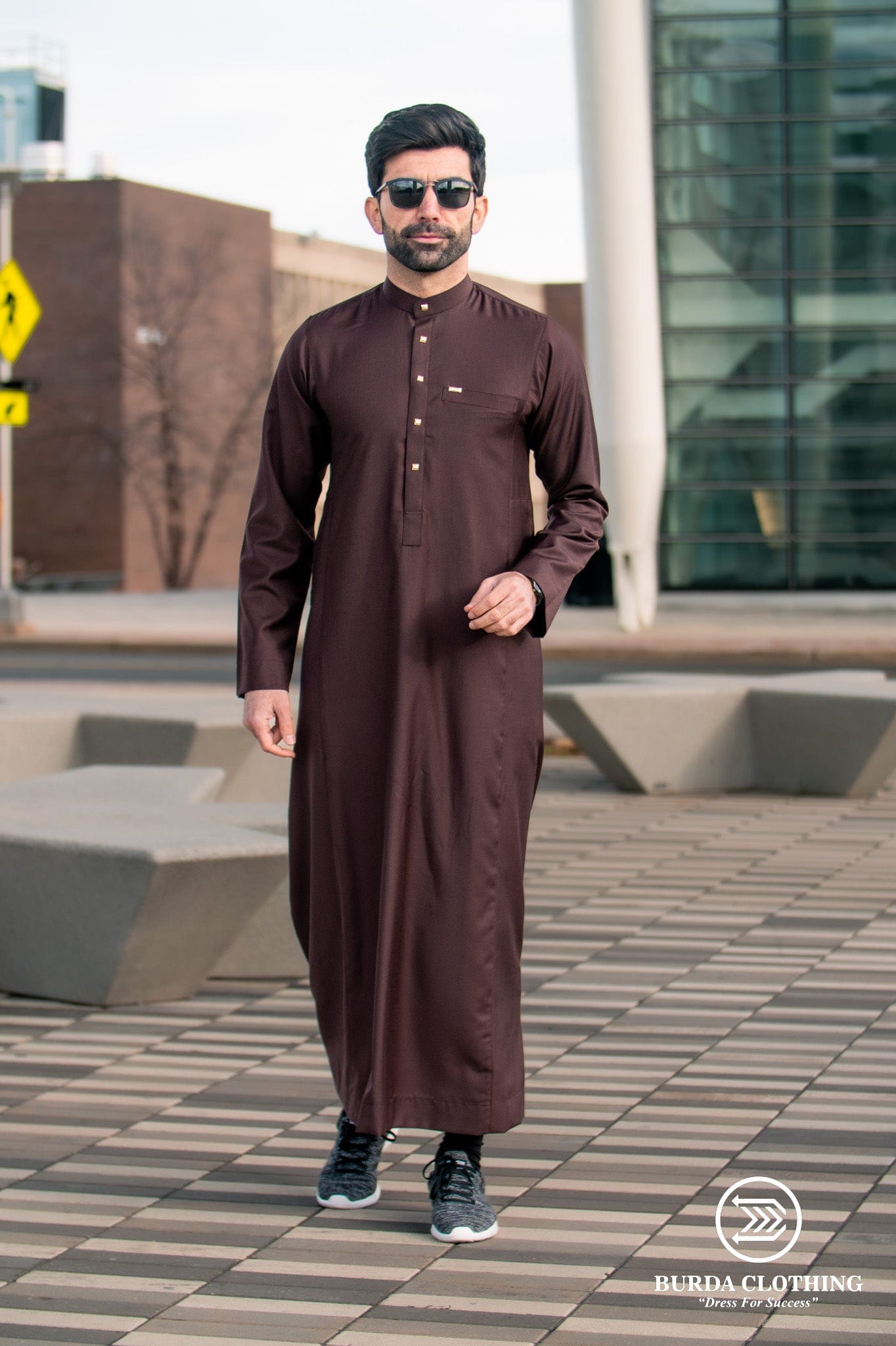 Burdaclothing Adult Thobe 509 Maroon  ( FATHER & SON)