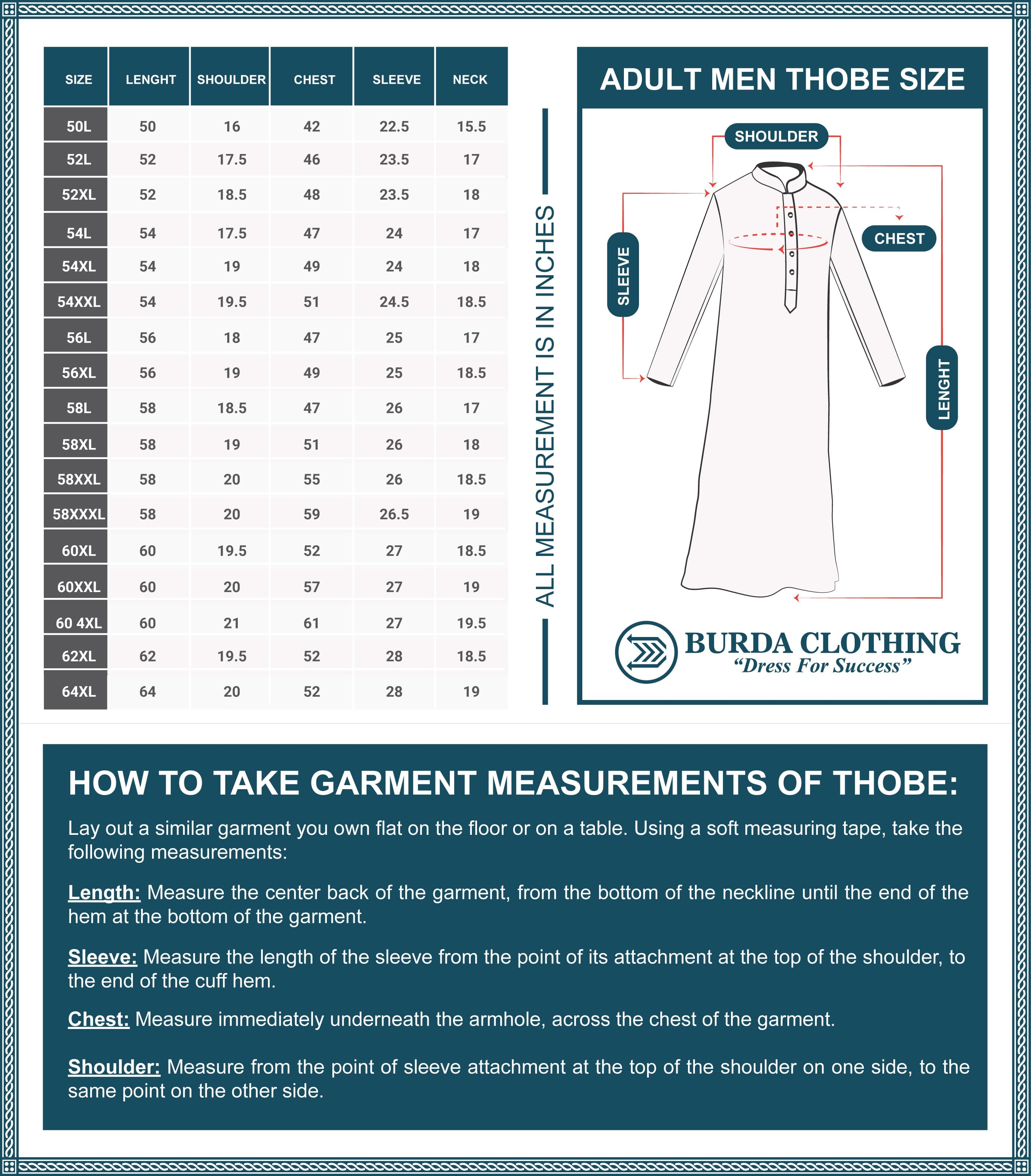 burdaclothing Blizzard Black Adult Thobe ( Father& Son)