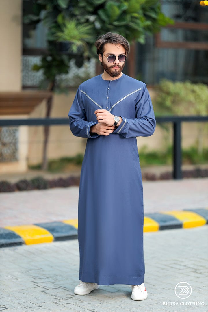 burdaclothing Emirati Adult Thobe (Blue Edition)