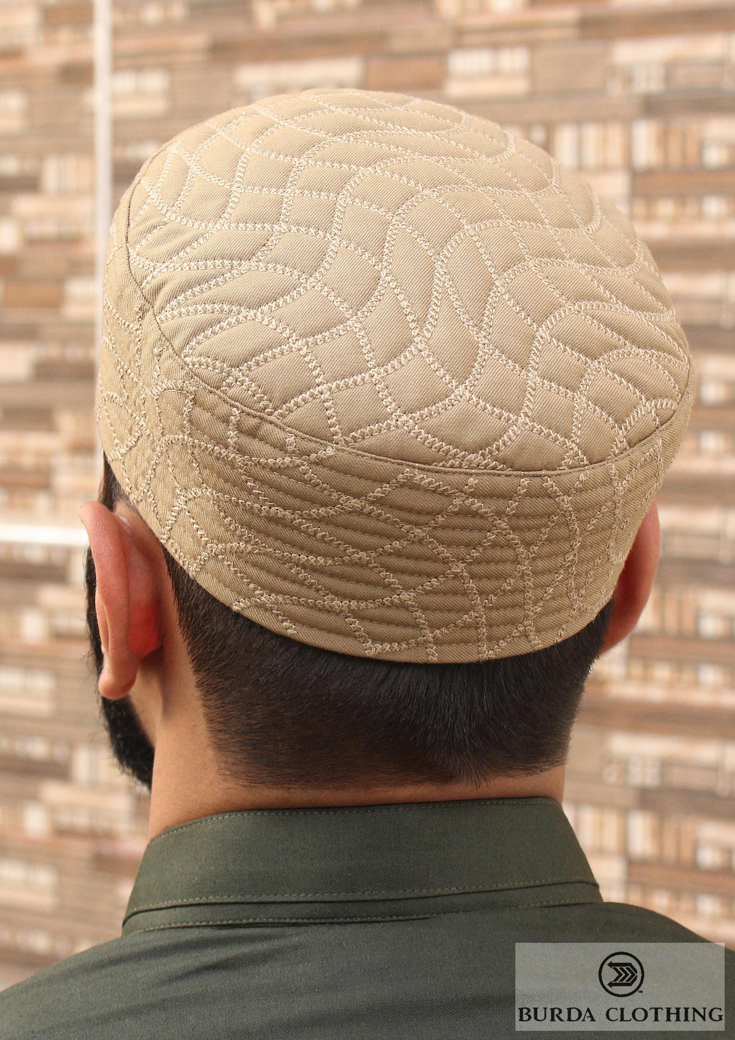 Burdaclothing Gold / 21" XS Platinum Kufi 03 (Click to see 2 more color)