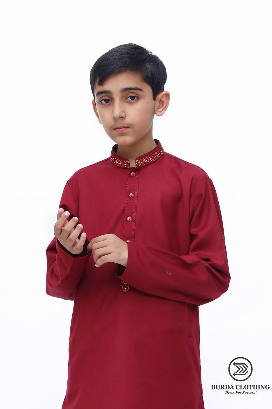 Burdaclothing Kids Maroon Premium Kurta (FATHER & SON)