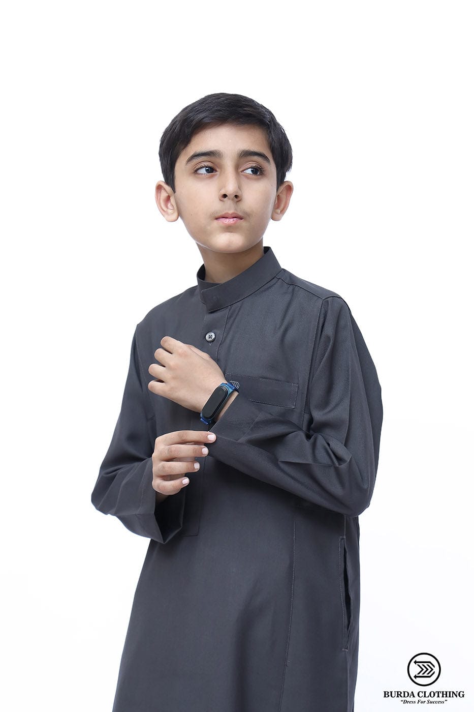 Burdaclothing Supreme Kids Thobe Dark Gray ( Father& Son)