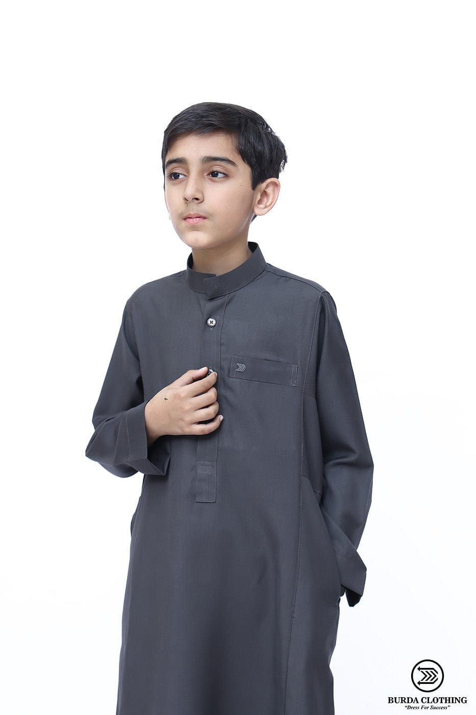 Burdaclothing Supreme Kids Thobe Dark Gray ( Father& Son)