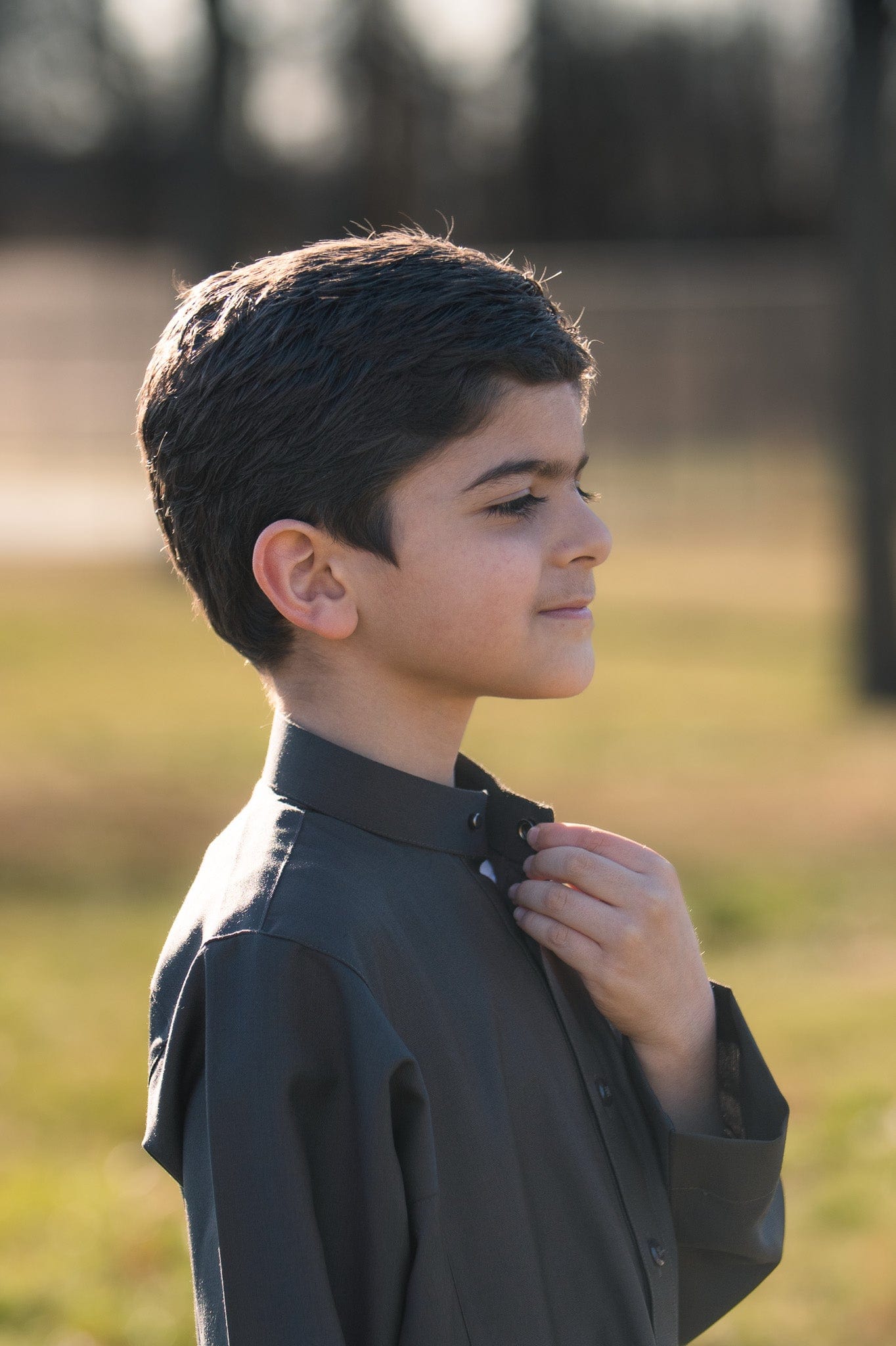 Burdaclothing Supreme Kids Thobe Dark Gray ( Father& Son)