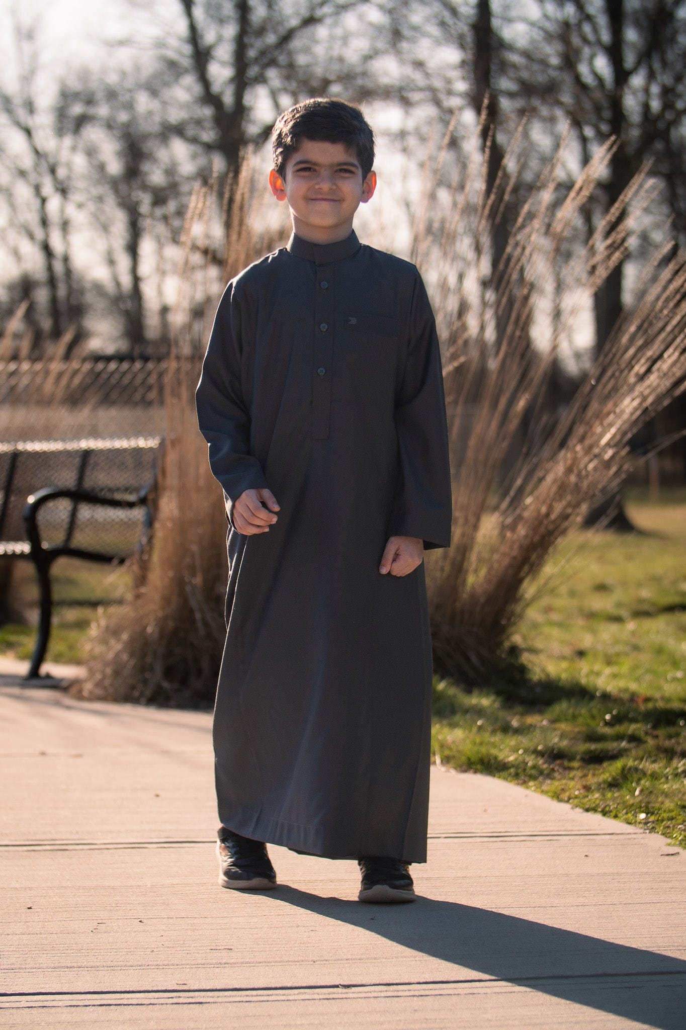 Burdaclothing Supreme Kids Thobe Dark Gray ( Father& Son)