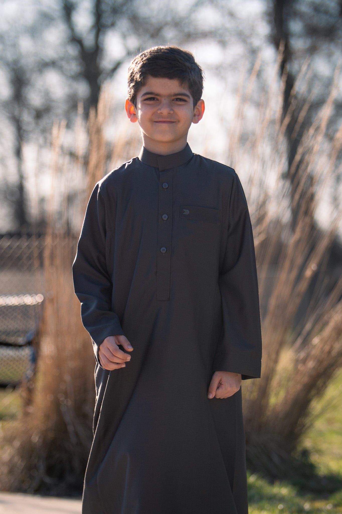 Burdaclothing Supreme Kids Thobe Dark Gray ( Father& Son)