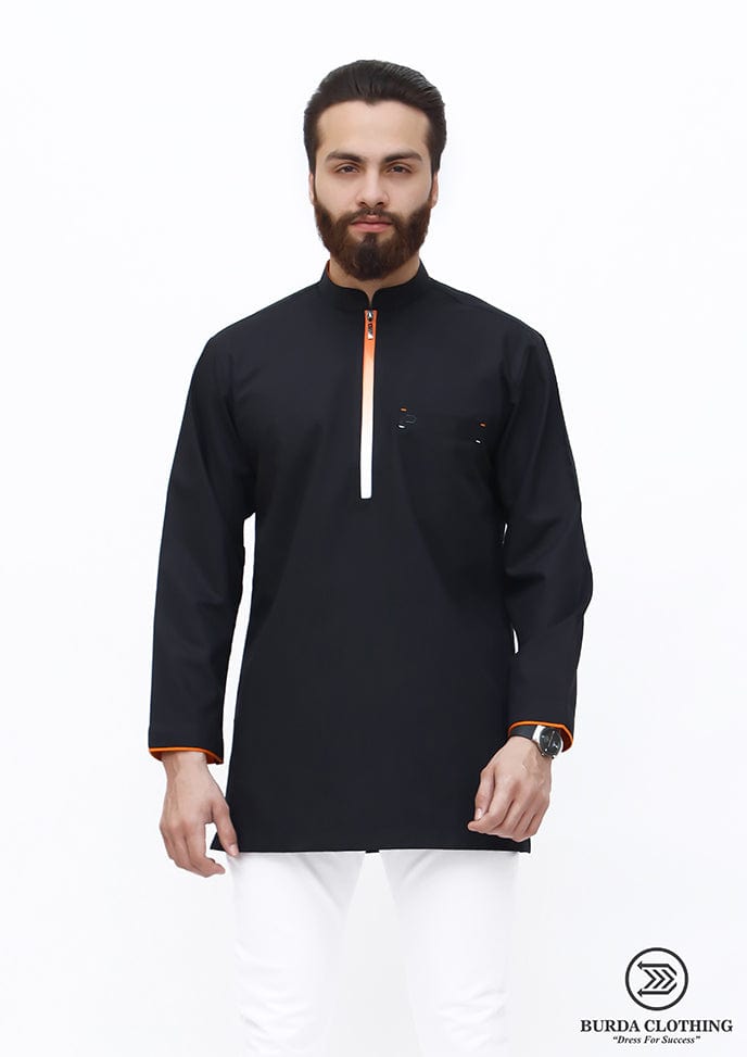 burdaclothing The Orange Premium short kurta