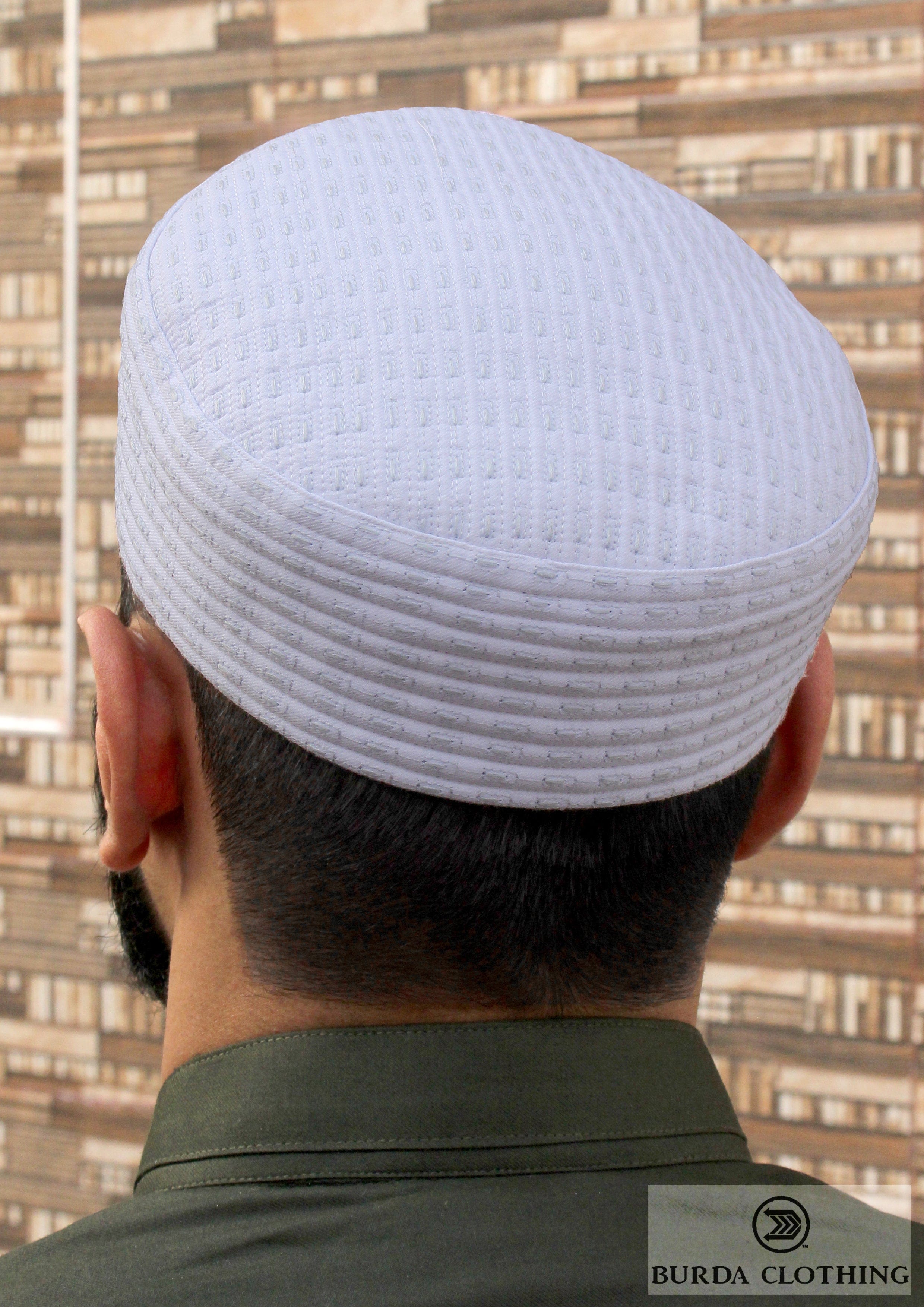 Burdaclothing White / 21" XS Platinum Kufi 01 (Click to see 1 more color)