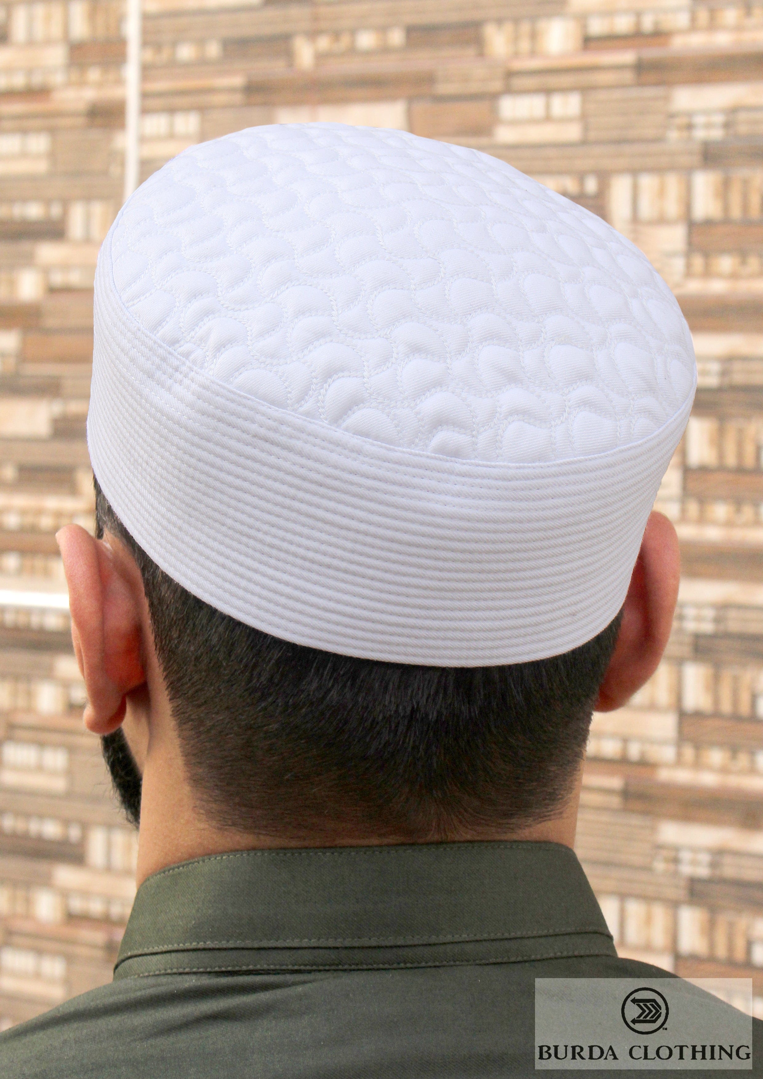 Burdaclothing White / 21" XS Platinum Kufi 02 (Click to see 1 more color)