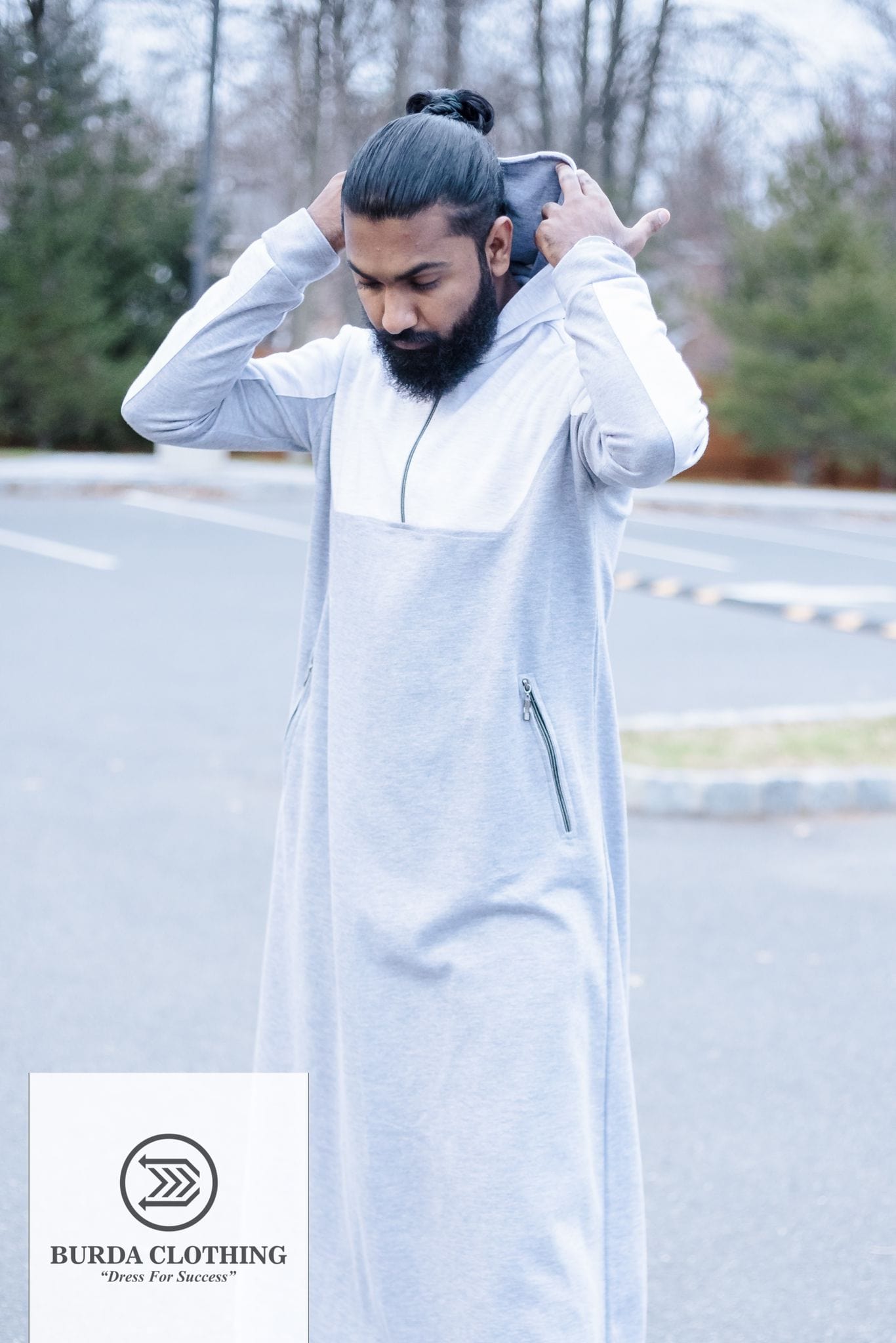 Burdaclothing Winter Sporty Short Hoodie Thobe (Version 1.0)