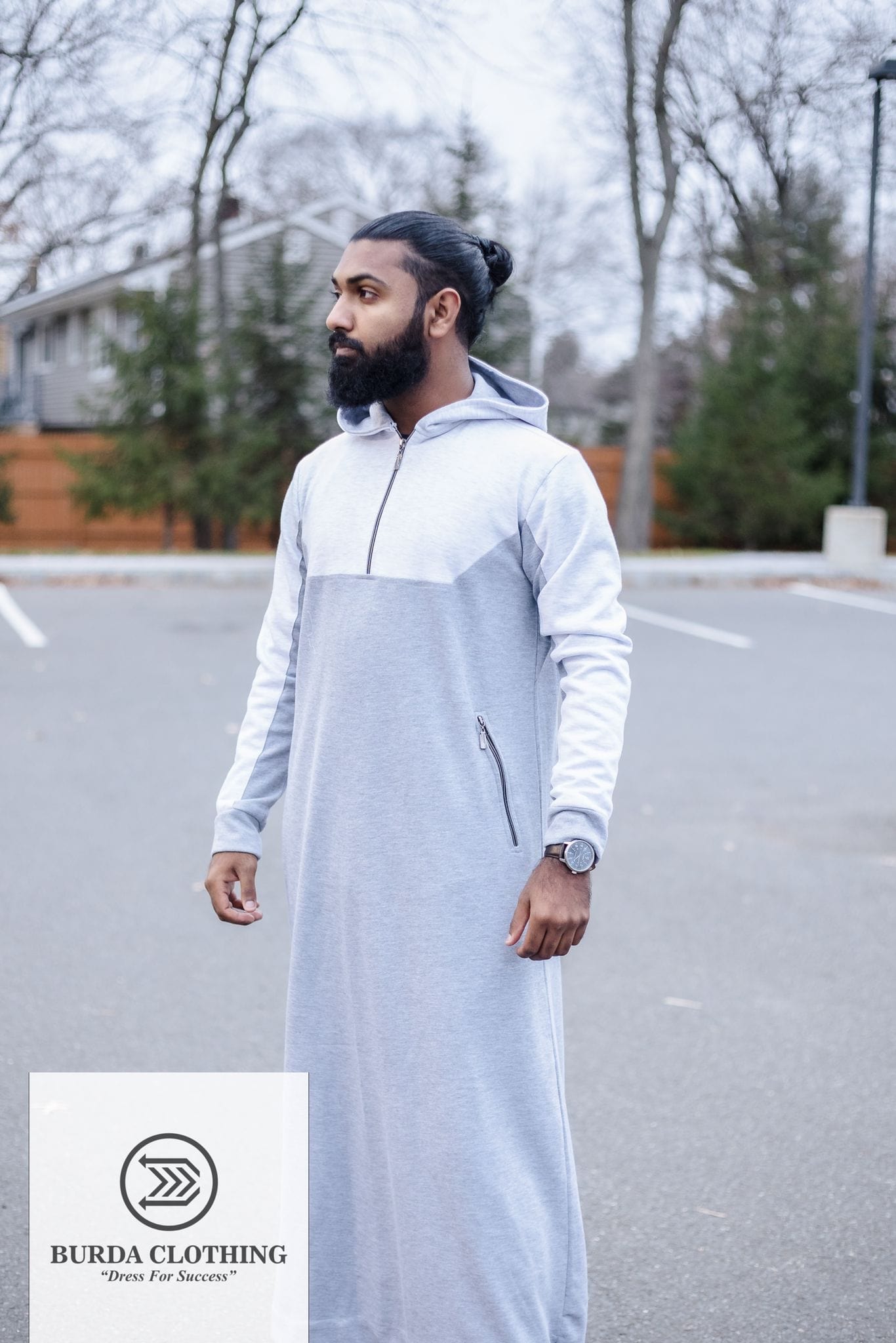 Burdaclothing Winter Sporty Short Hoodie Thobe (Version 1.0)