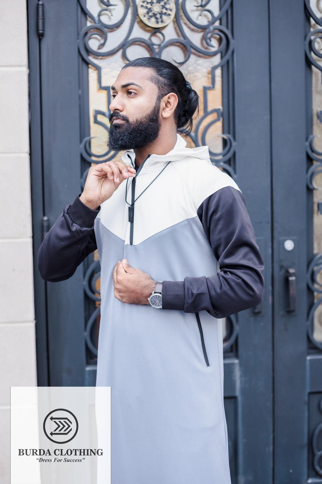 Burdaclothing Winter Sporty Short Hoodie Thobe (Version 2.0)