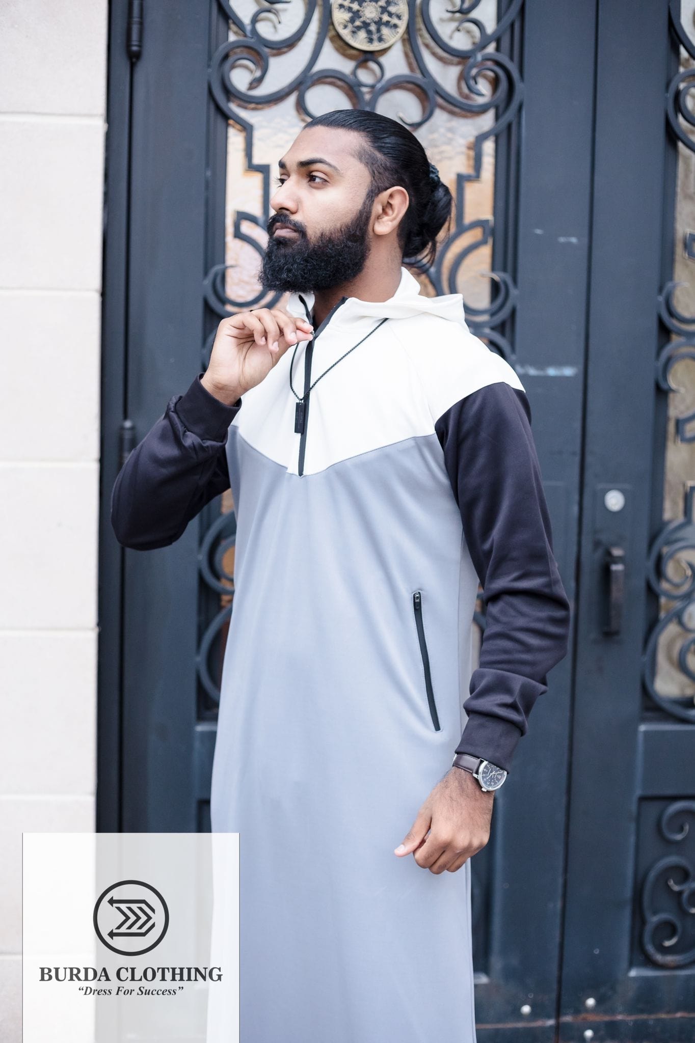 Burdaclothing Winter Sporty Short Hoodie Thobe (Version 2.0)