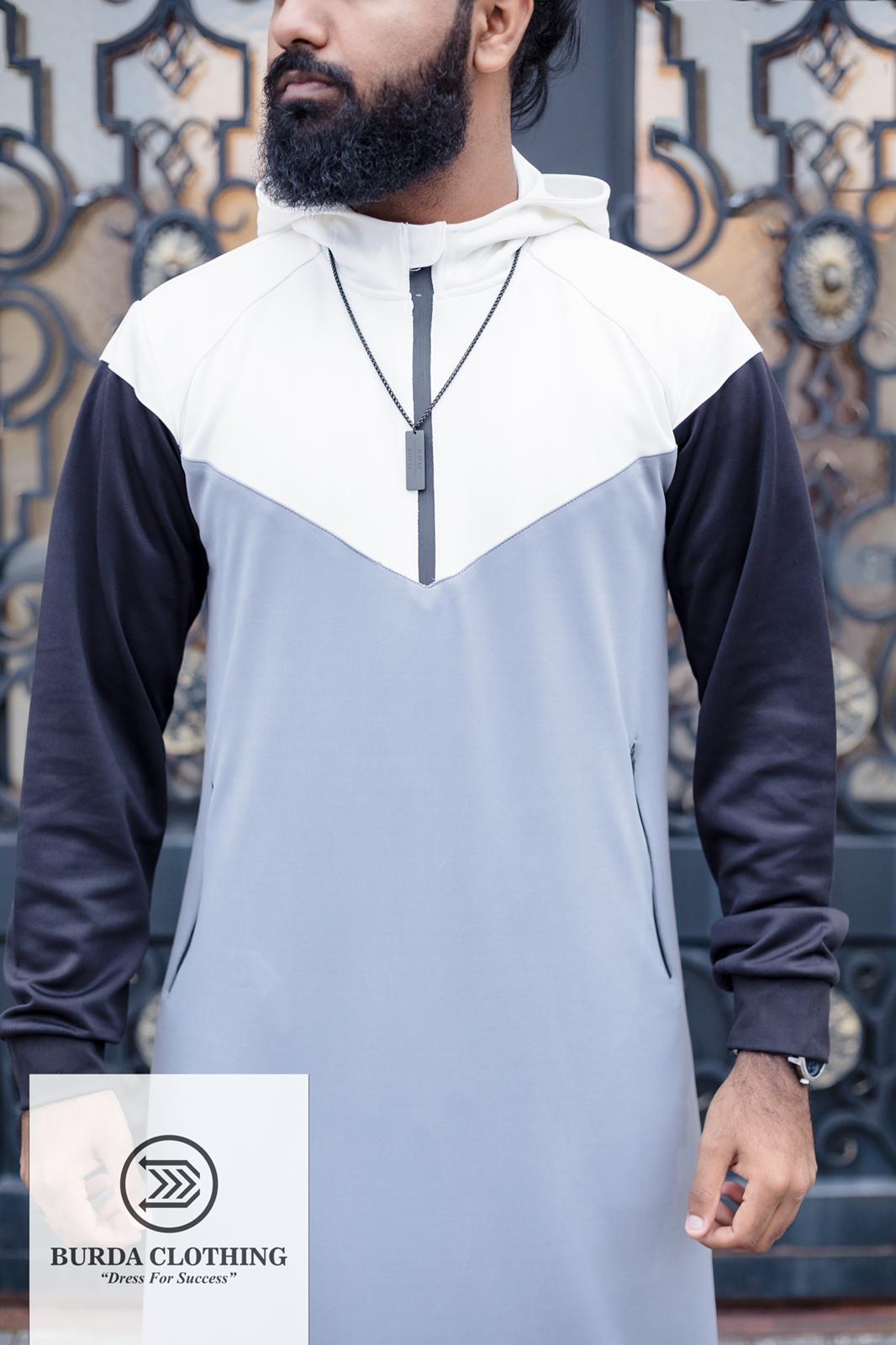 Burdaclothing Winter Sporty Short Hoodie Thobe (Version 2.0)